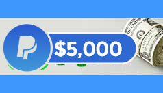 get free $5000 USD Paypal Money